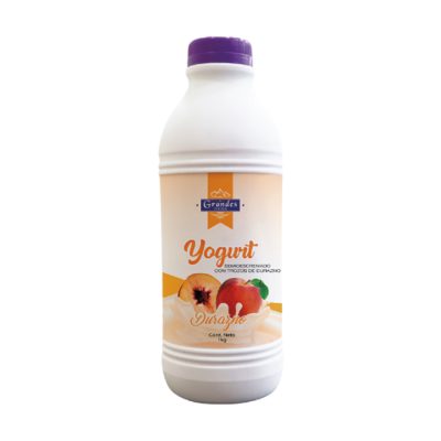 Yogurt con sabor a durazno